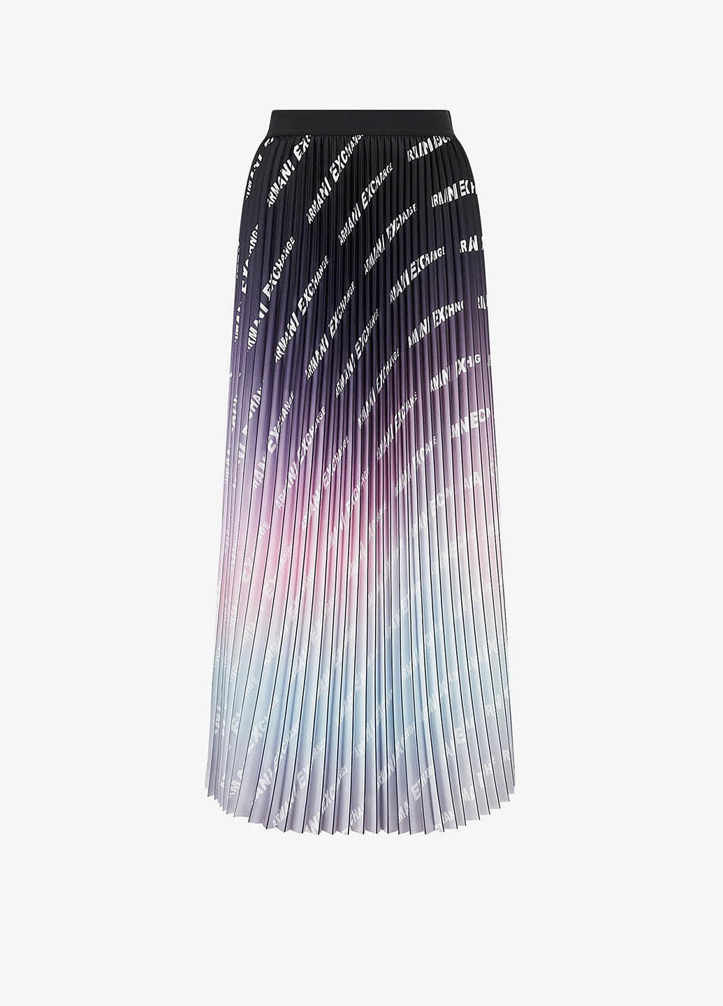 Фиолетовая кэжуал градиентной расцветки юбка Armani Exchange плиссе