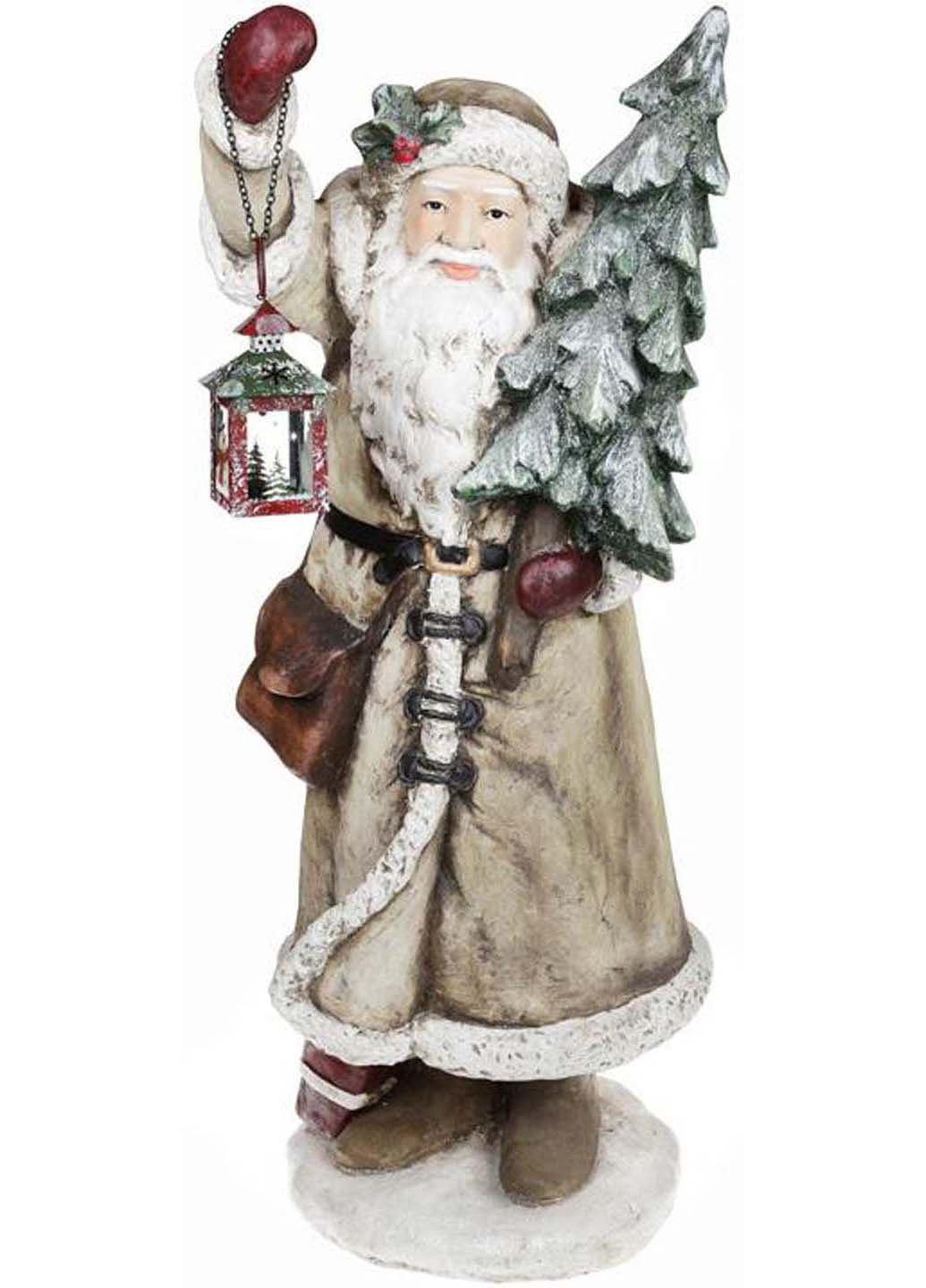 Фигура декоративная Santa с елкой и фонариком 98 см с LED-подсветкой Bona (255430290)