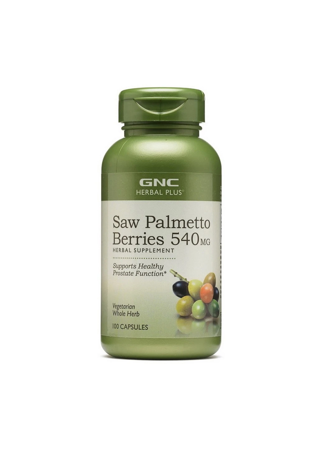 Со Пальметто Saw Palmetto Berries 540 mg 100 капсул GNC (255410364)