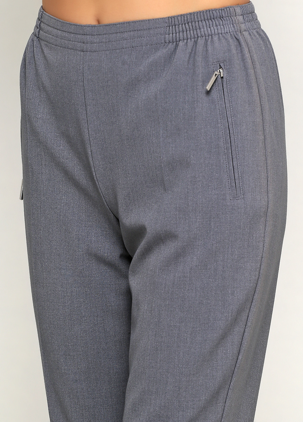 Серые кэжуал демисезонные брюки Share