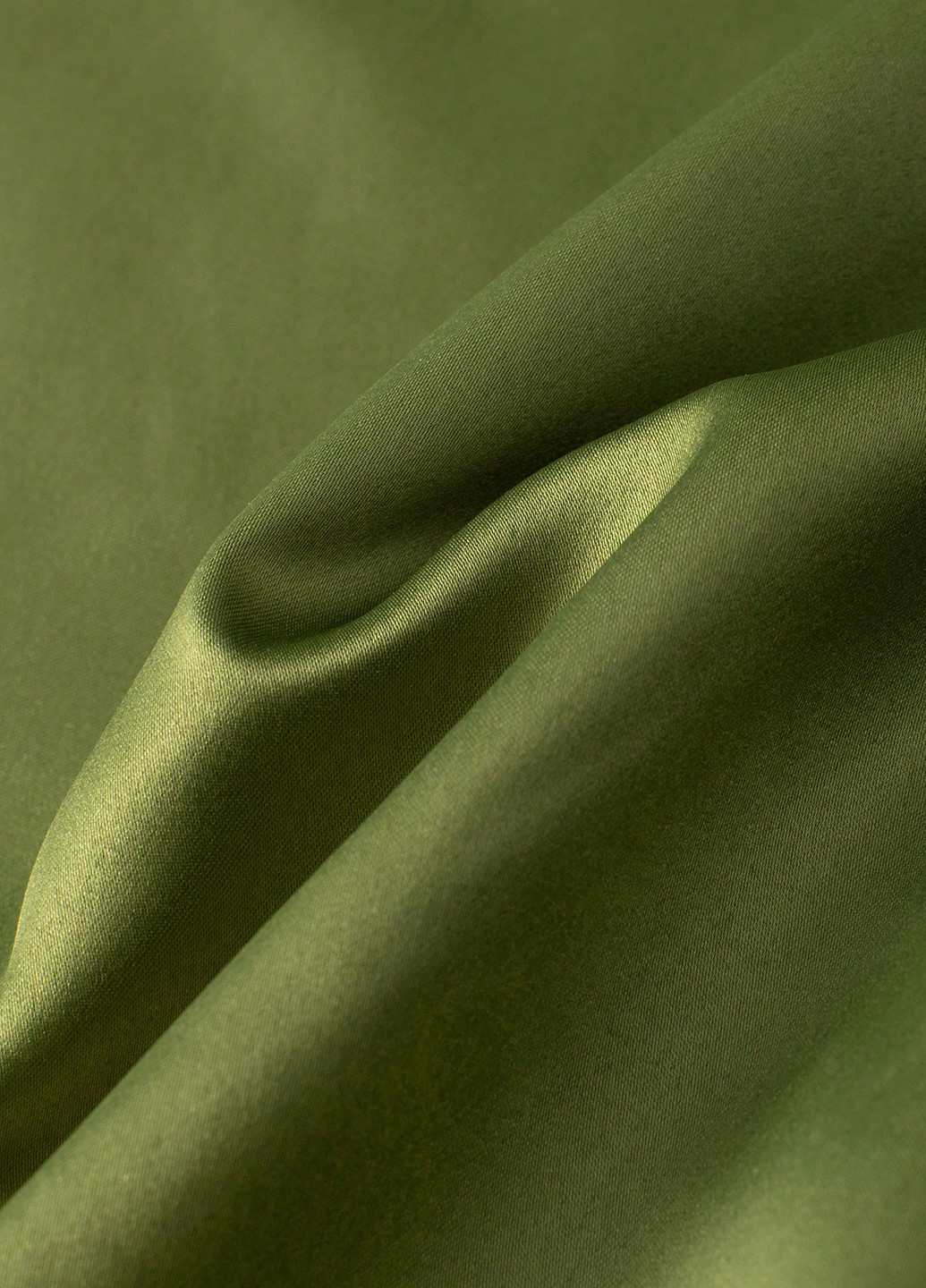 Оливковое вечернее платье с пышной юбкой SHEIN однотонное