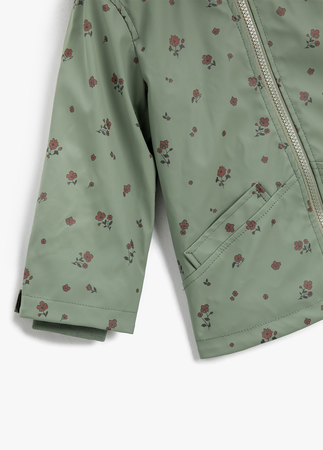 Сіро-зелена демісезонна куртка KOTON