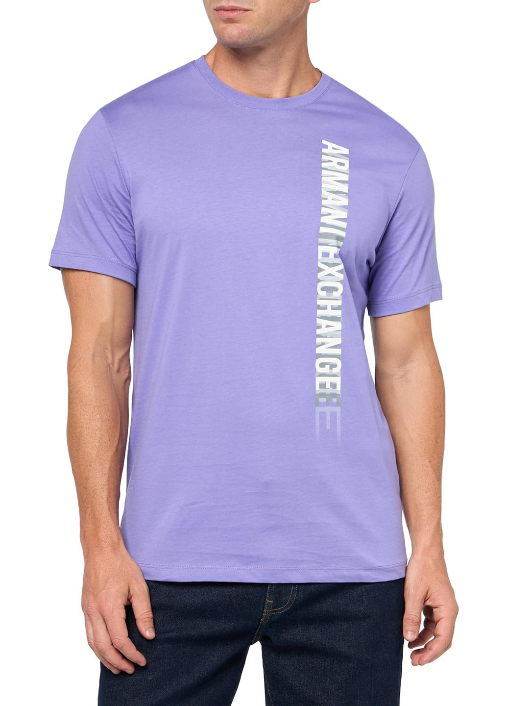 Лавандовая футболка Armani Exchange