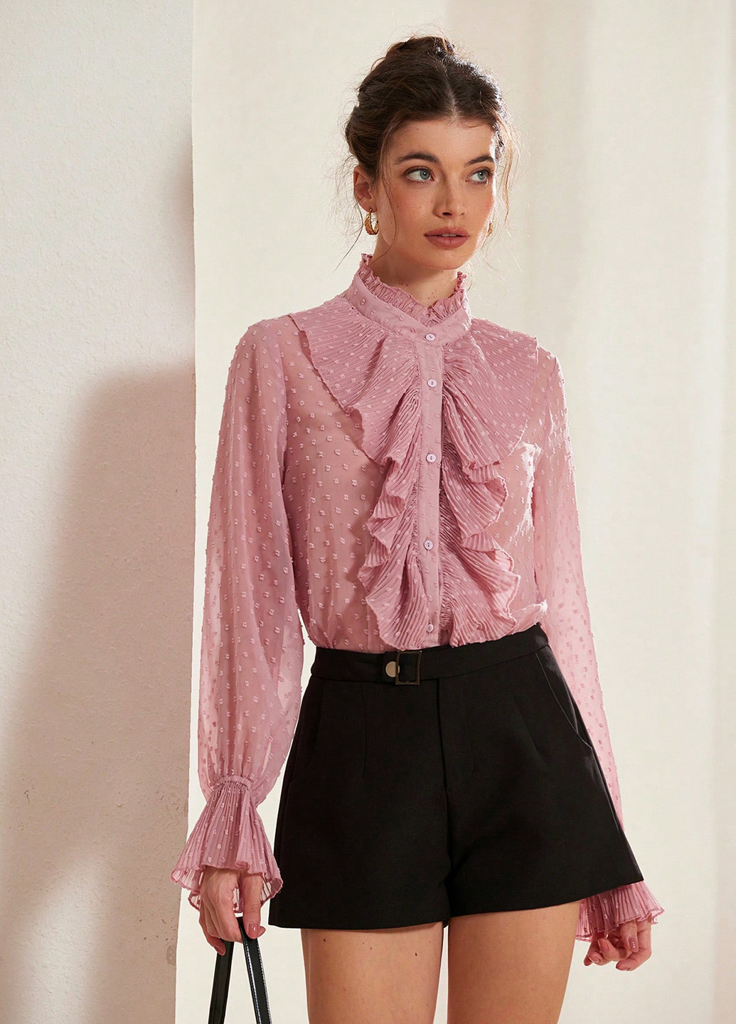 Світло-рожева блуза SHEIN