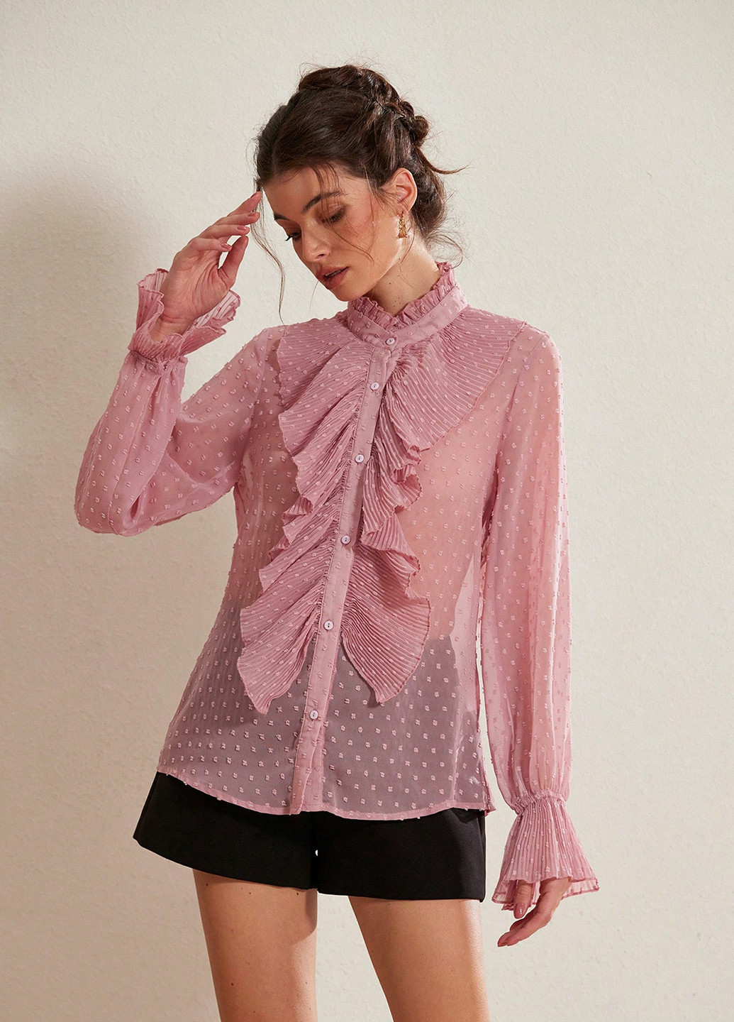 Світло-рожева блуза SHEIN