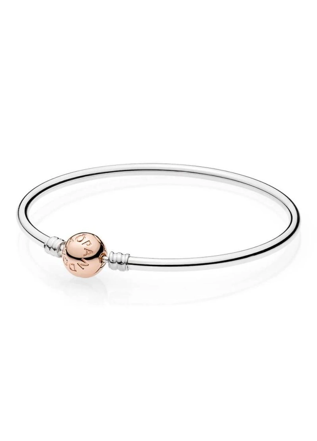 Срібний браслет-бенгл для намистин Пандора Rose 23 No Brand (252508809)