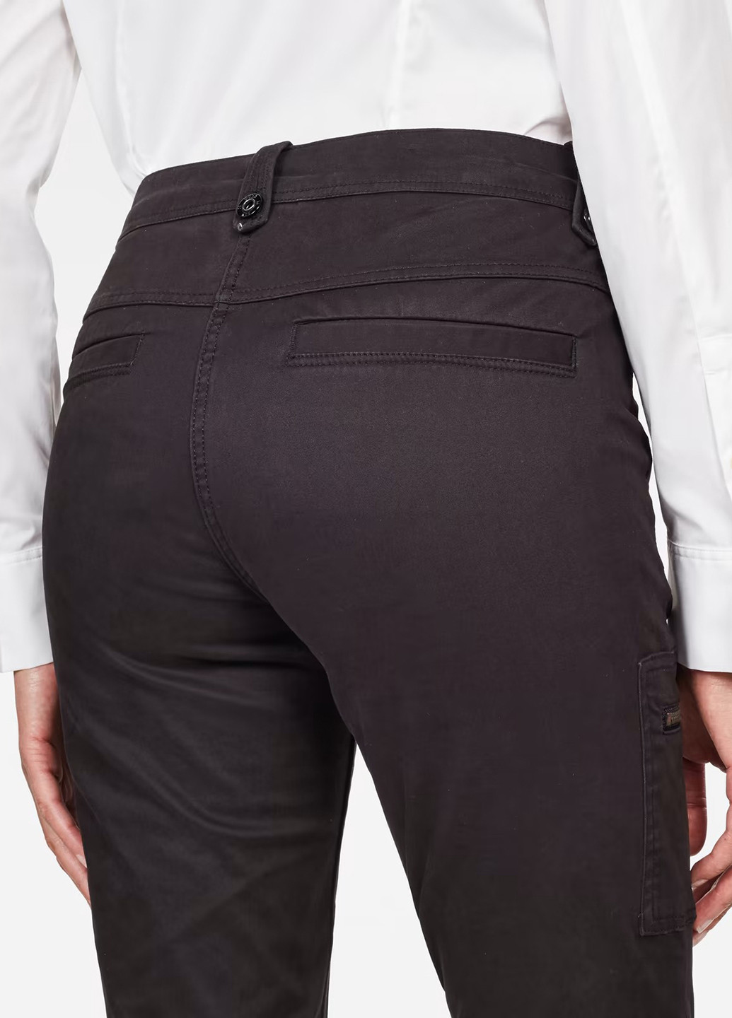 Черные кэжуал демисезонные зауженные брюки G-Star Raw