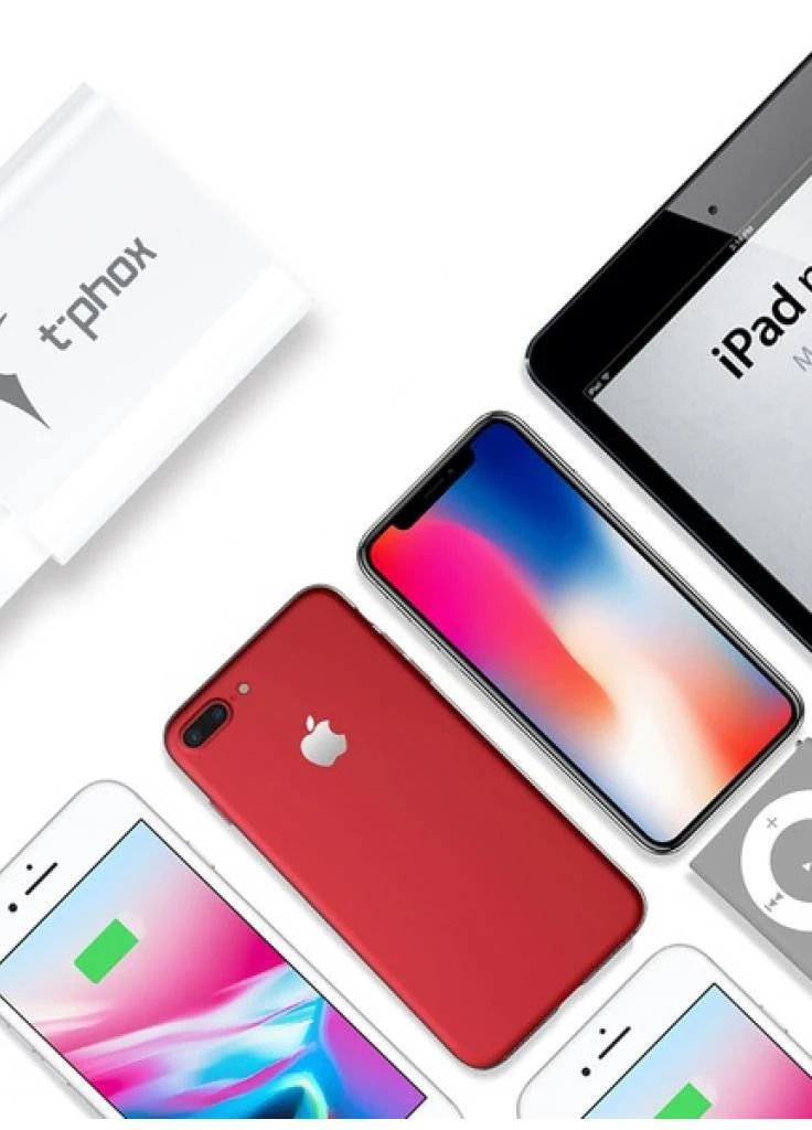 Зарядное устройство Mini 12W 2.4A + Lightning cable 1.2m (White) (Mini(W)+Lightning) T-PHOX (216637314)