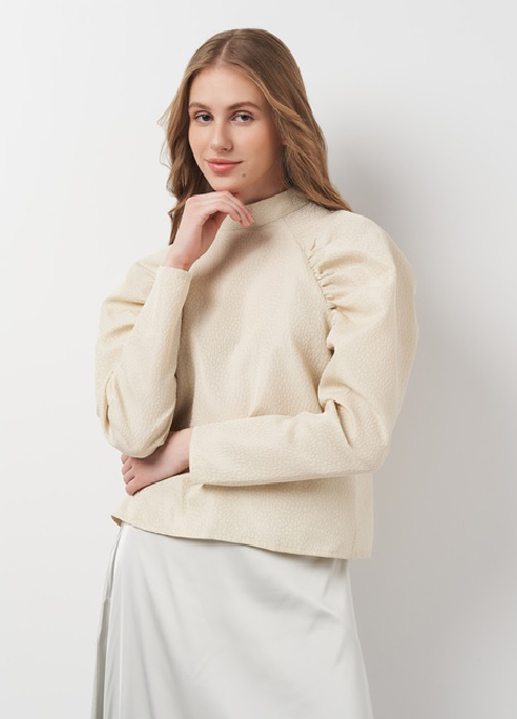 Світло-бежева блуза H&M