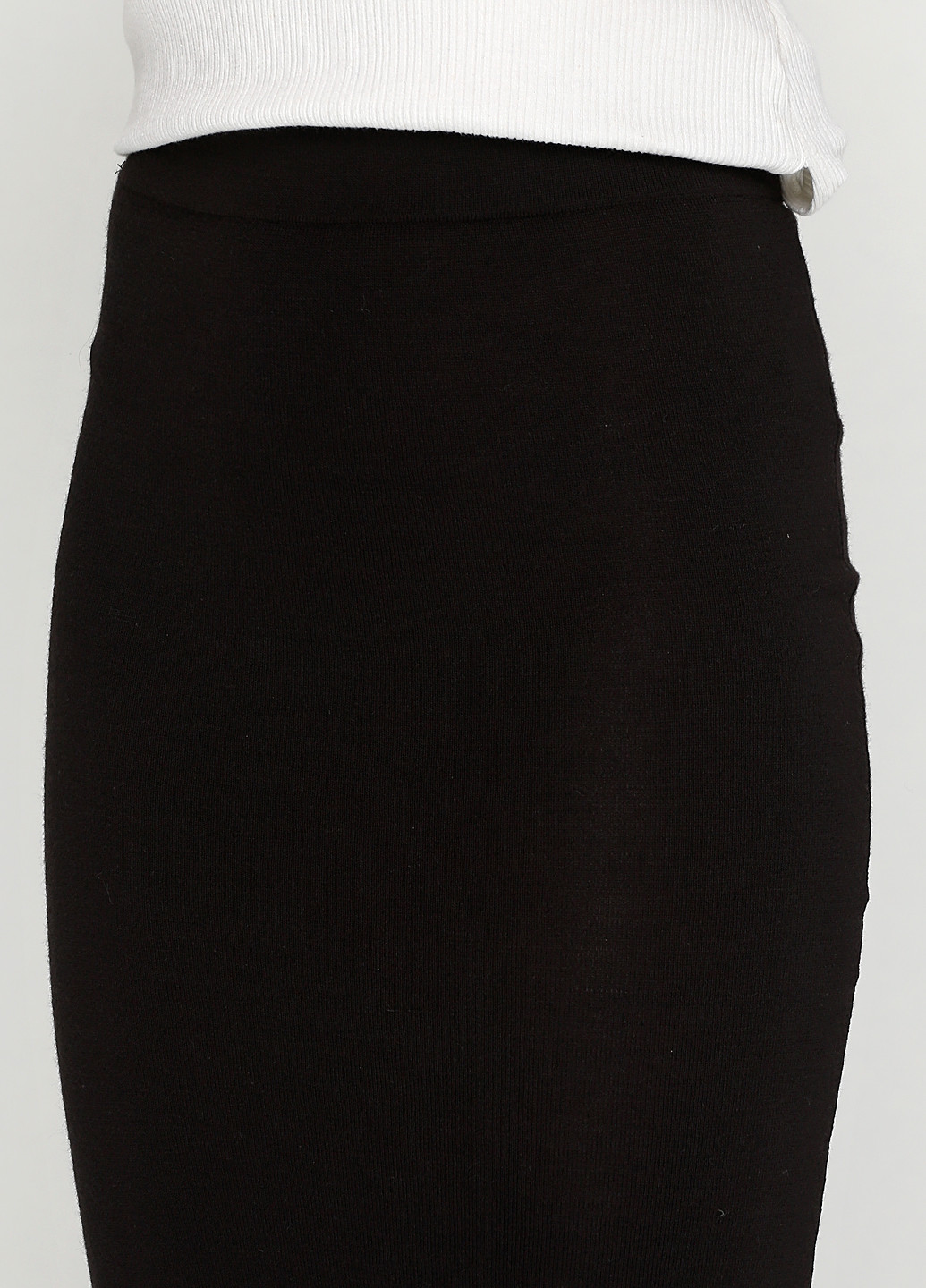 Черная кэжуал однотонная юбка Zara макси