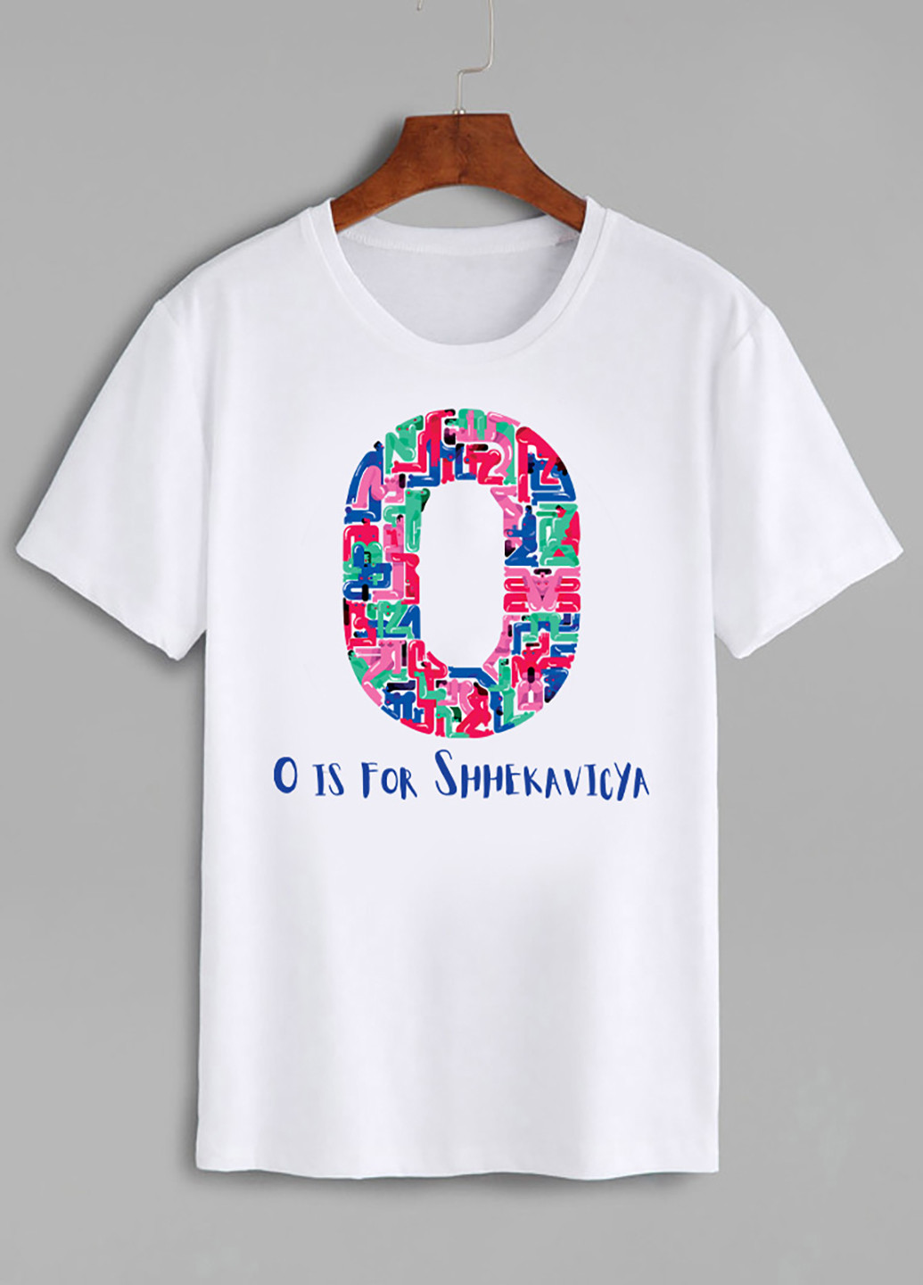 Белая демисезон футболка женская белая o is for shekavicya Love&Live