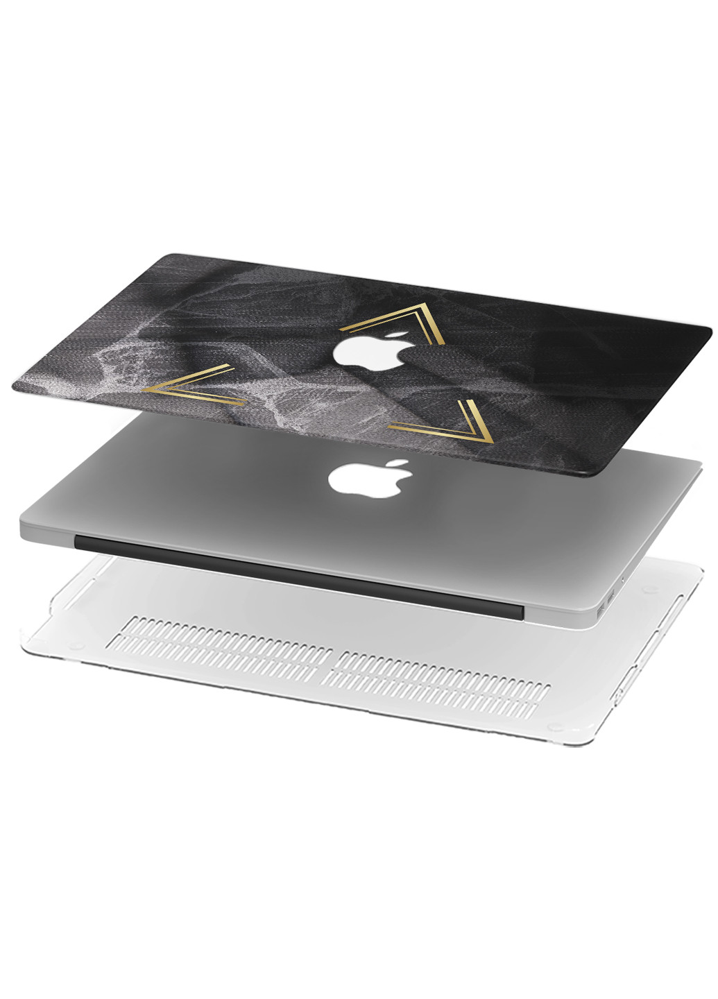 Чехол пластиковый для Apple MacBook Pro 13 A1278 Золотой треугольник (Golden triangle) (6347-2338) MobiPrint (218858479)