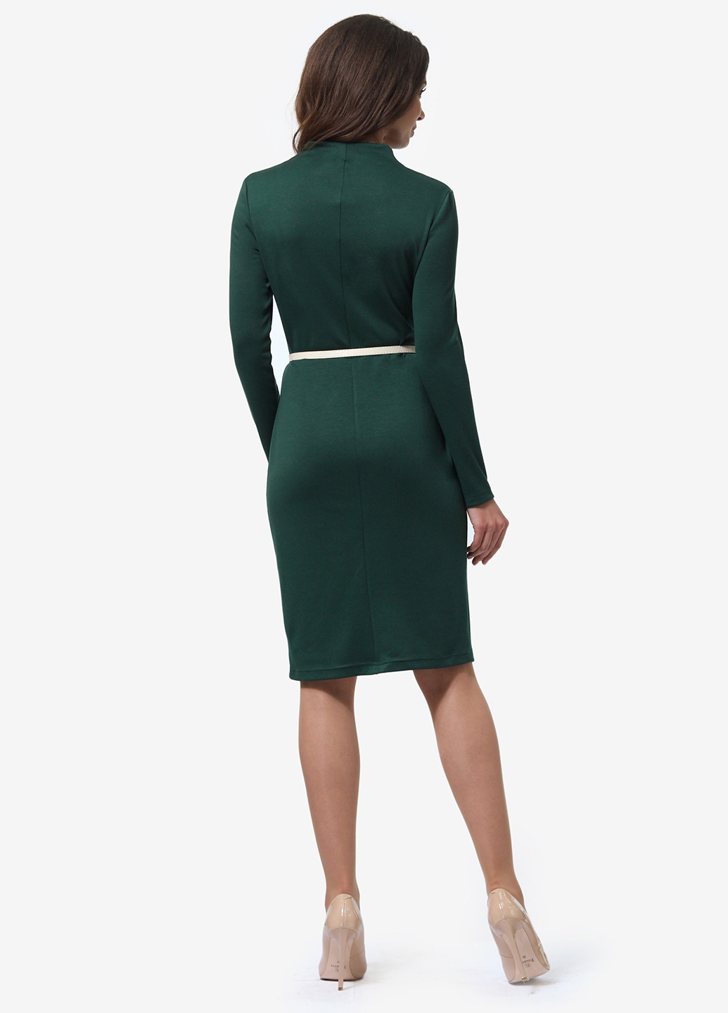 Темно-зеленое кэжуал платье футляр Lada Lucci