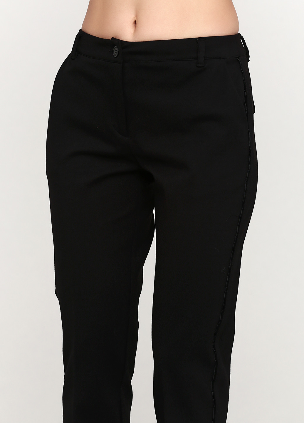 Черные кэжуал демисезонные прямые брюки Twin-Set