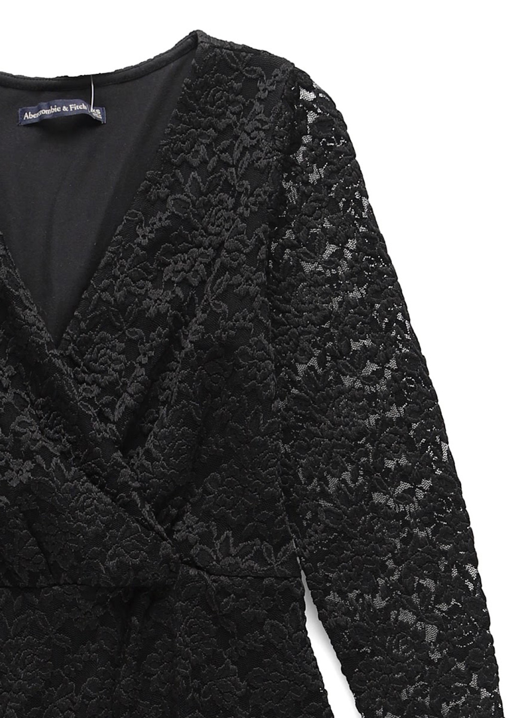 Черное кэжуал платье Abercrombie & Fitch однотонное