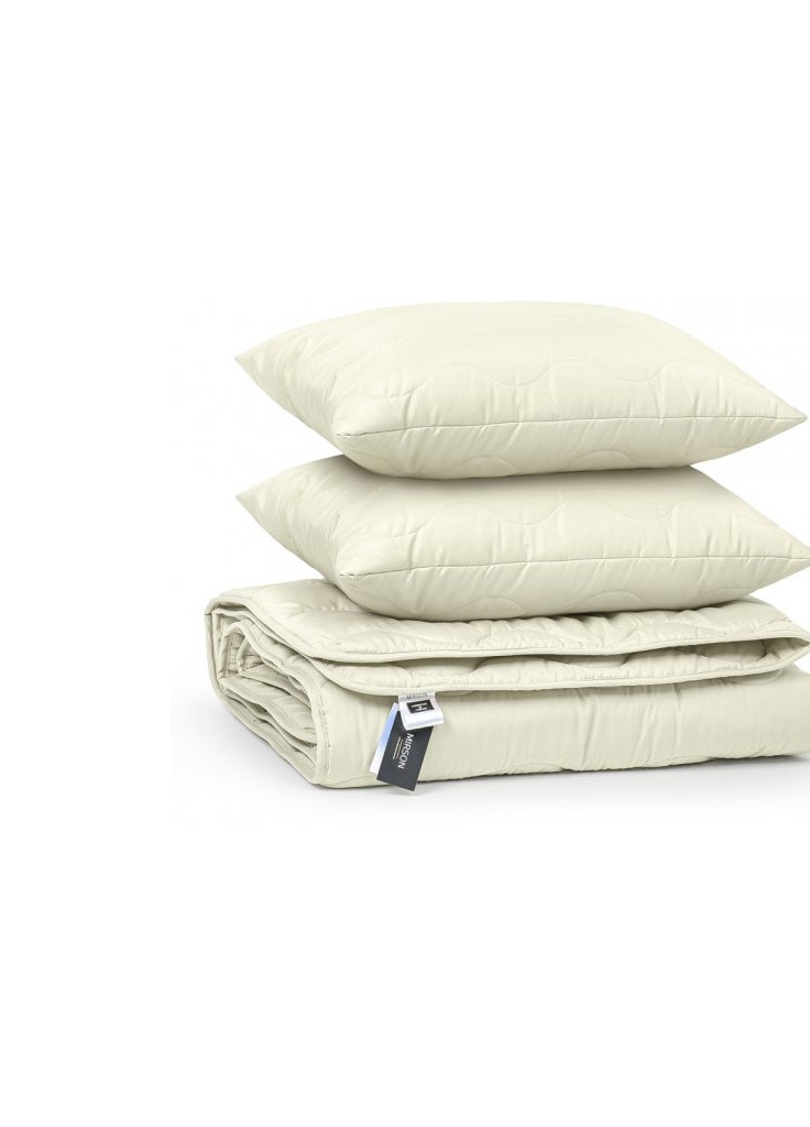 Одеяло MirSon Набор BamBoo №1686 Eco Light Creamy Одеяло 140х205+ подушки (2200002655606) No Brand (254013473)