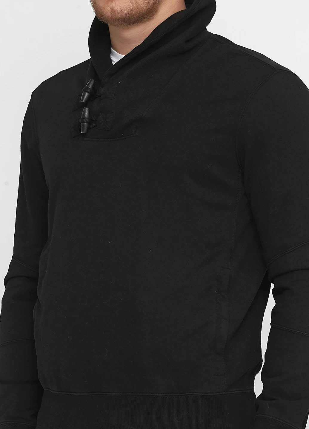 Чорний світшот Ralph Lauren однотонний без декору (308802818)