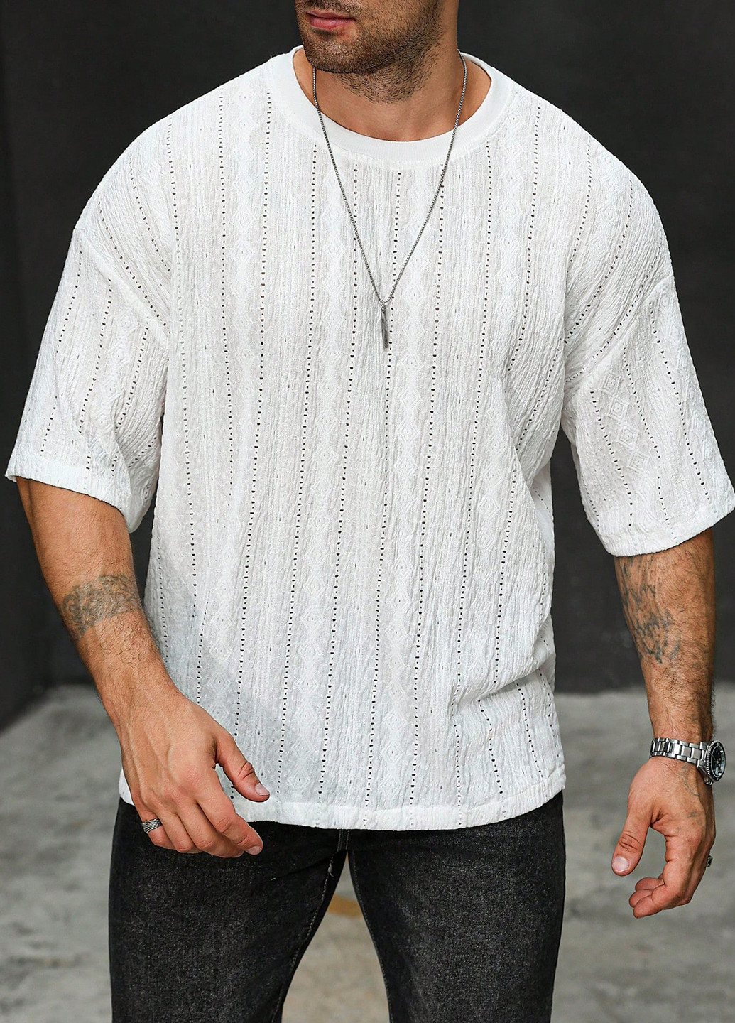 Белая футболка SHEIN