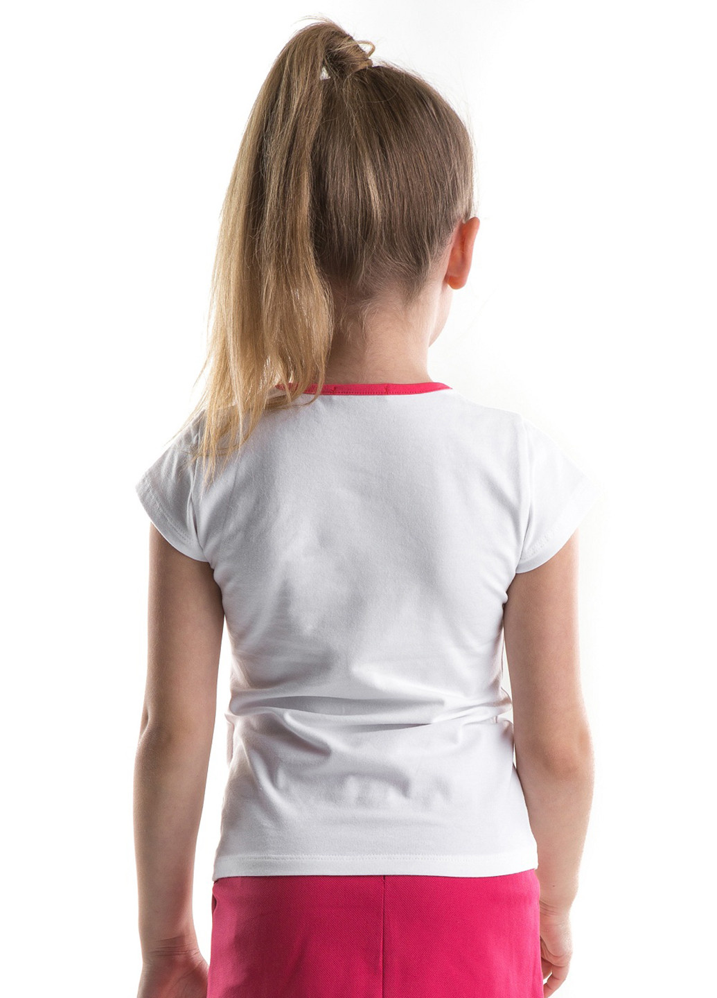 Белая летняя футболка с коротким рукавом Wojcik