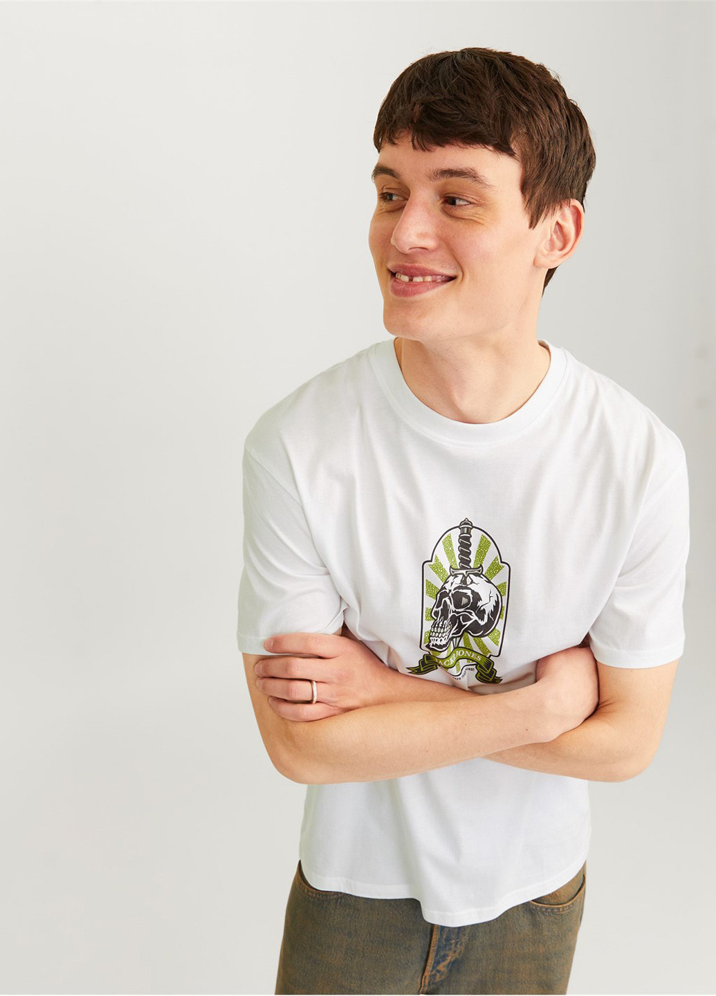 Біла футболка Jack & Jones