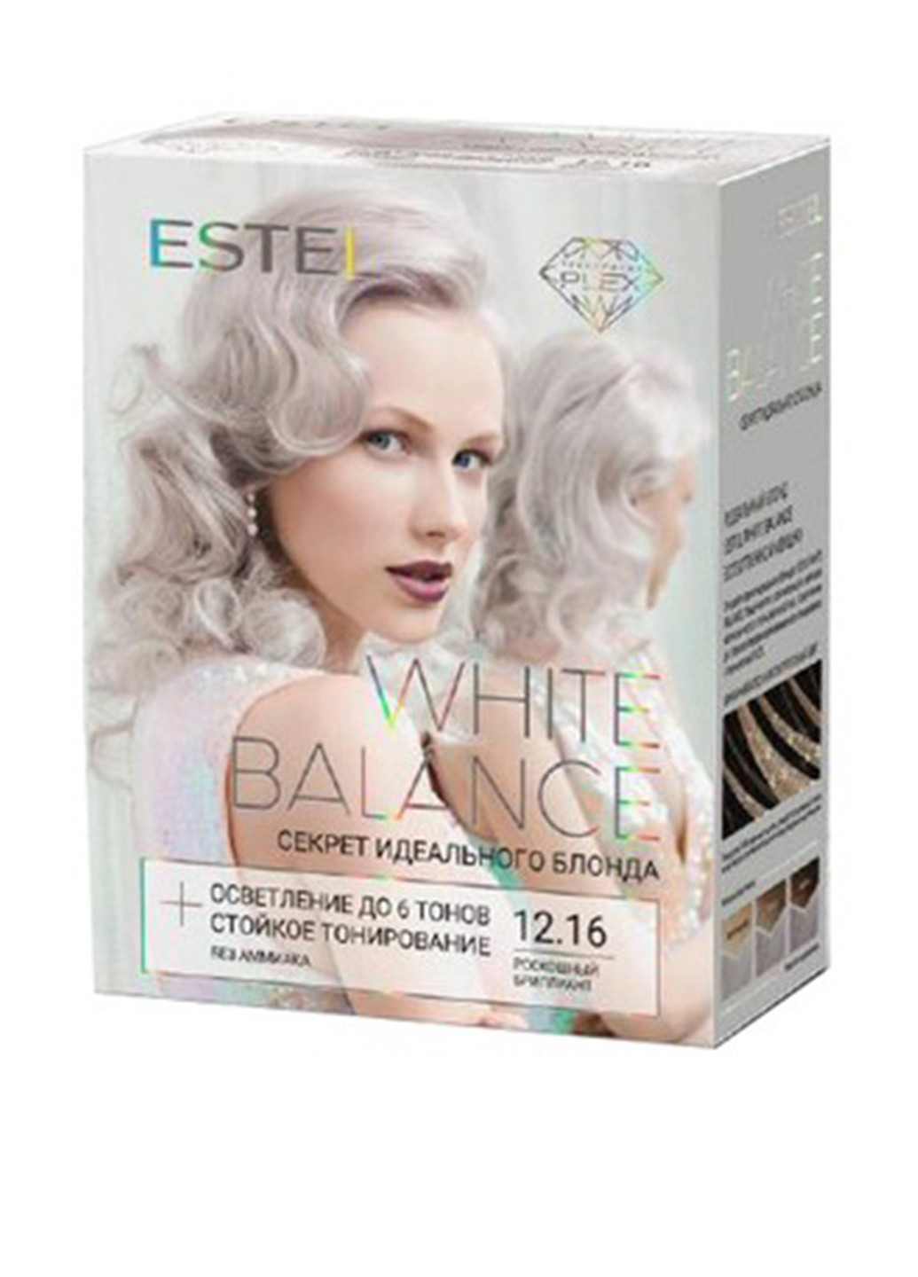 Набор "Секрет идеального блонда" White Balance 12.16 Роскошный бриллиант Estel (202408409)