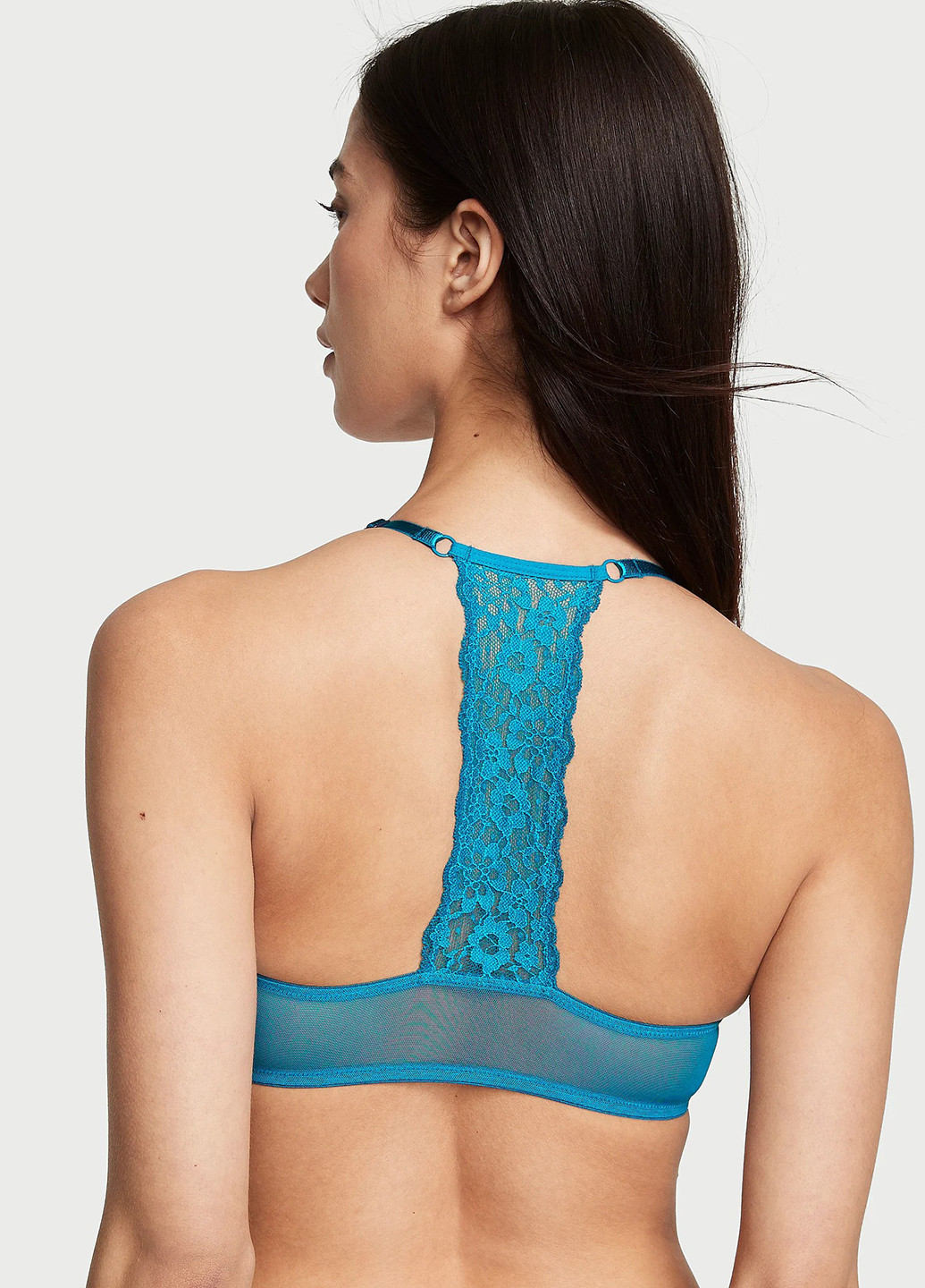 Синій бюстгальтер Victoria's Secret з кісточками поліамід