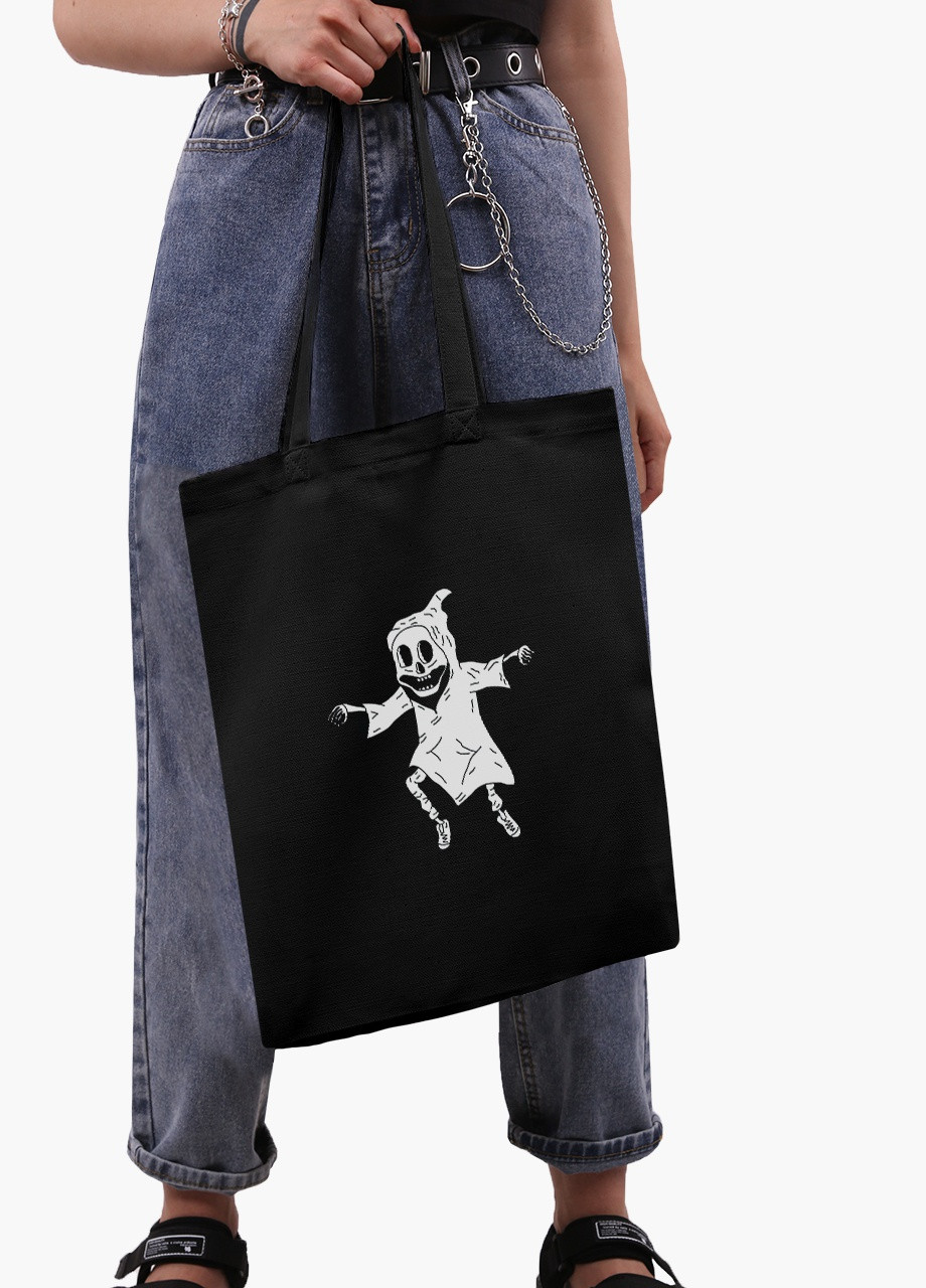 Еко сумка шоппер черная Скелет (Skeleton) (9227-2085-BK) MobiPrint (236391128)