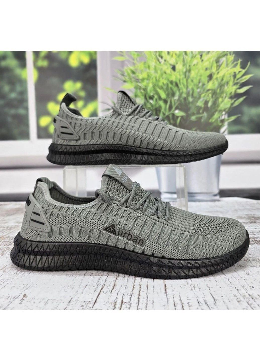 Сіро-зелені Осінні кросівки Gipanis