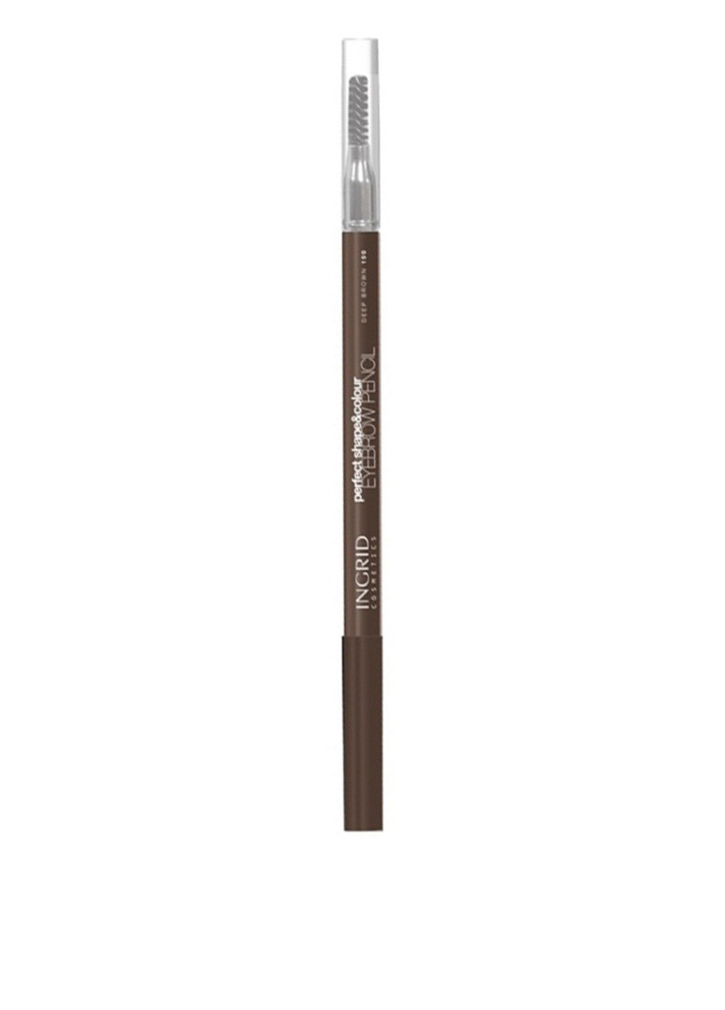 Олівець для брів №100 (темно-коричневий), 2 г Ingrid Cosmetics (74510078)