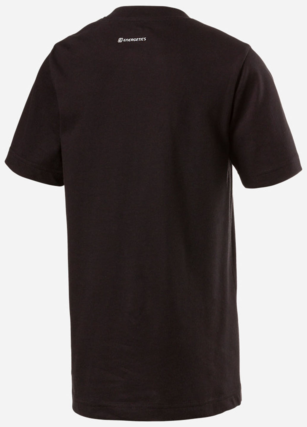 Черная летняя футболка с коротким рукавом Energetics