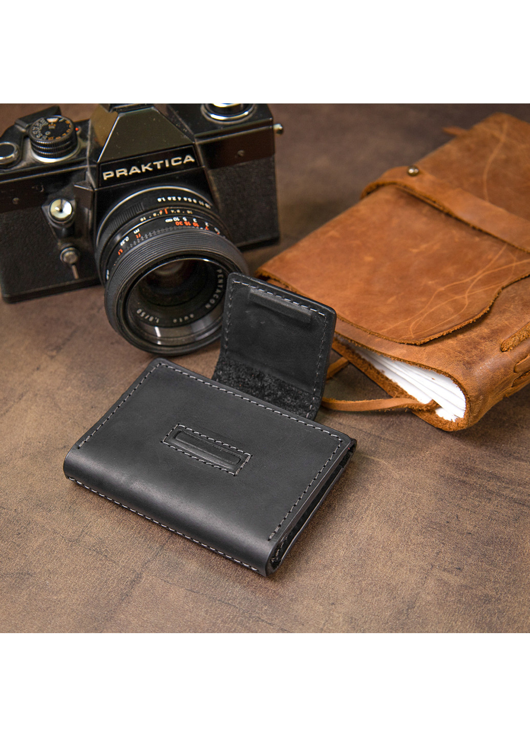 Кожаная визитница 7х10х1,5 см Grande Pelle (250097166)