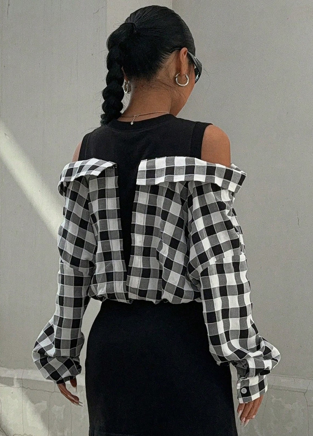 Комбінована кежуал сукня сукня-сорочка SHEIN колор блок