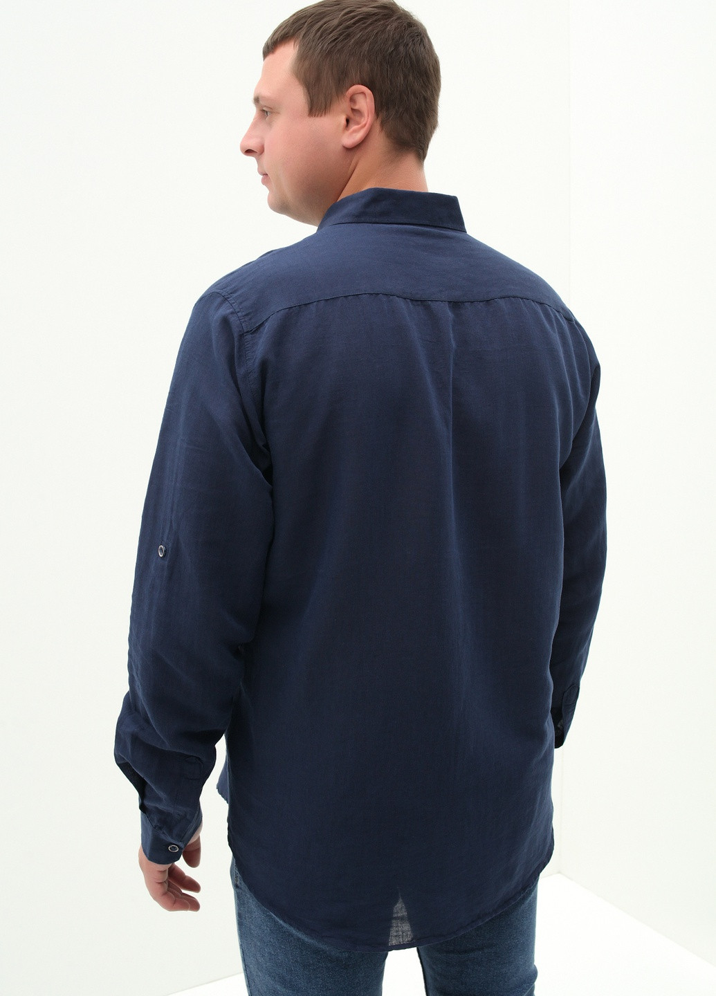 Темно-синяя кэжуал рубашка Stendo