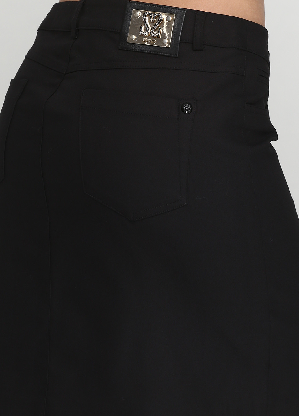 Черная кэжуал юбка Sassofono