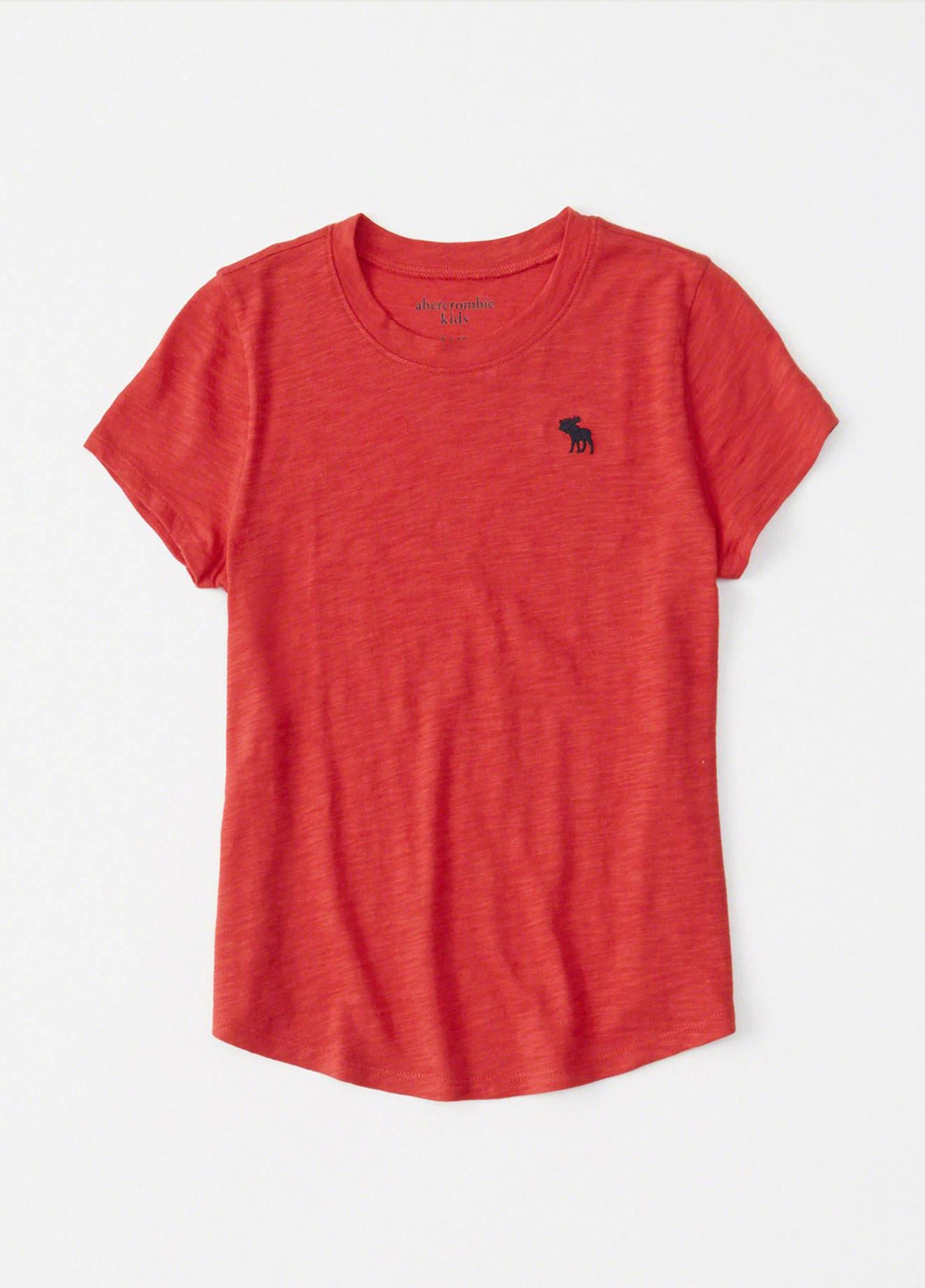 Красная летняя футболка с коротким рукавом Abercrombie & Fitch