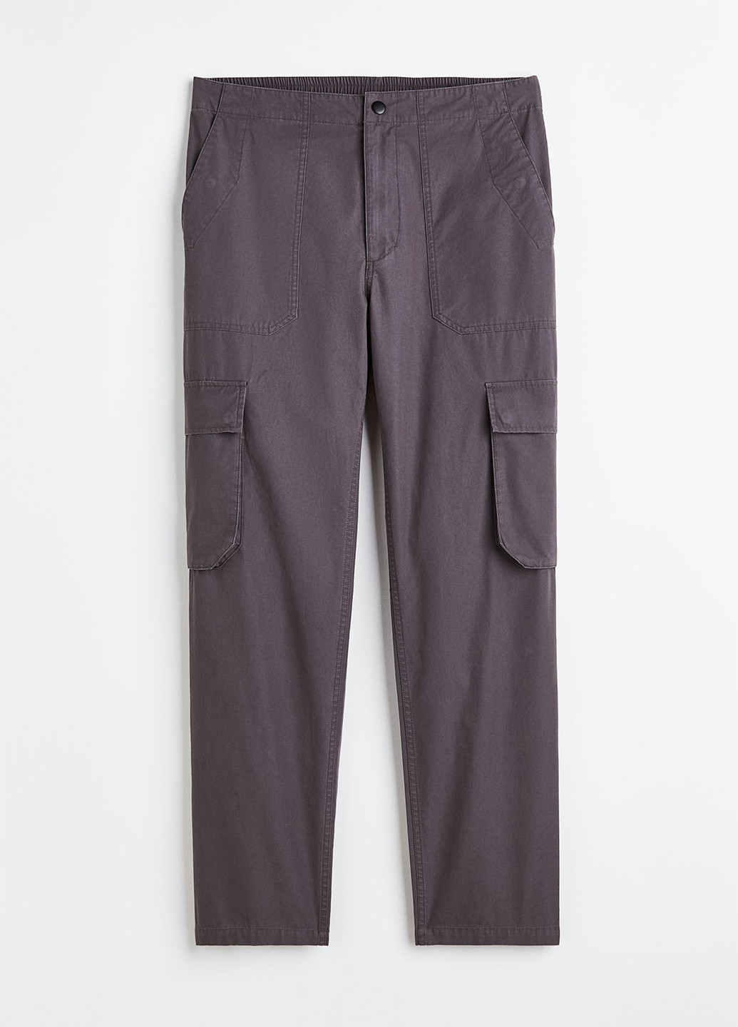 Темно-серые кэжуал демисезонные карго брюки H&M