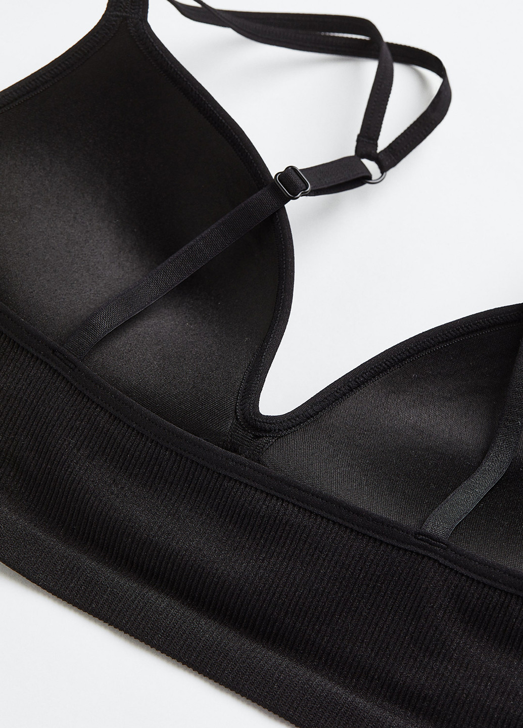 Чорний бюстгальтер H&M без кісточок поліамід