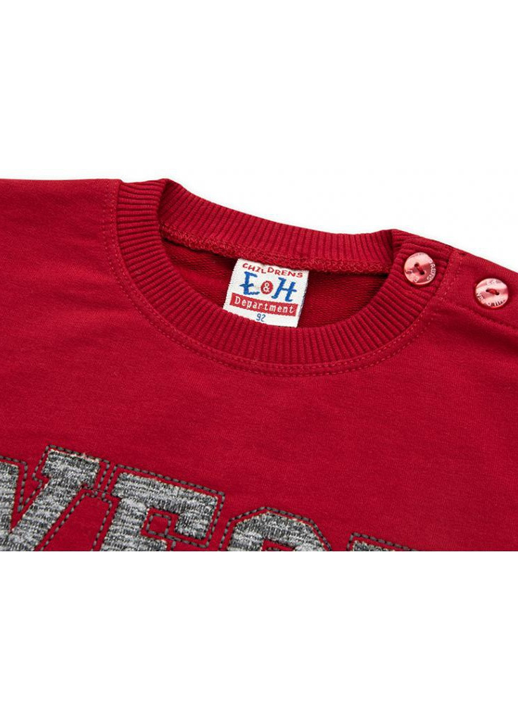 Червоний демісезонний костюм десткий кофта з брюками "west coast" (8248-92b-red) Breeze