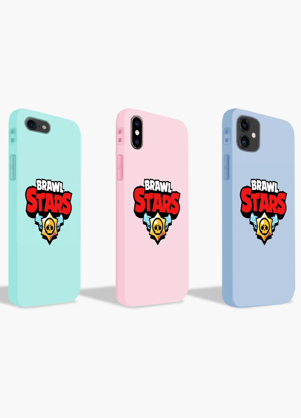 Чохол силіконовий Apple Iphone 7 Лого Бравл Старс (Logo Brawl Stars) (17361-1000) MobiPrint (219288560)