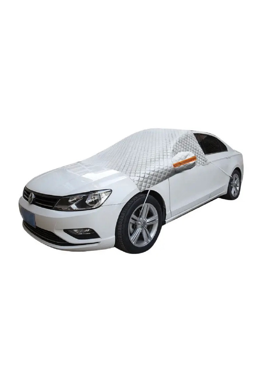 Накидка чехол шторка защита на лобовое стекло автомобиля солнцезащитная универсальная на две стороны 2,4х1,8х1,5 м (74231-Нов) Unbranded (253328762)