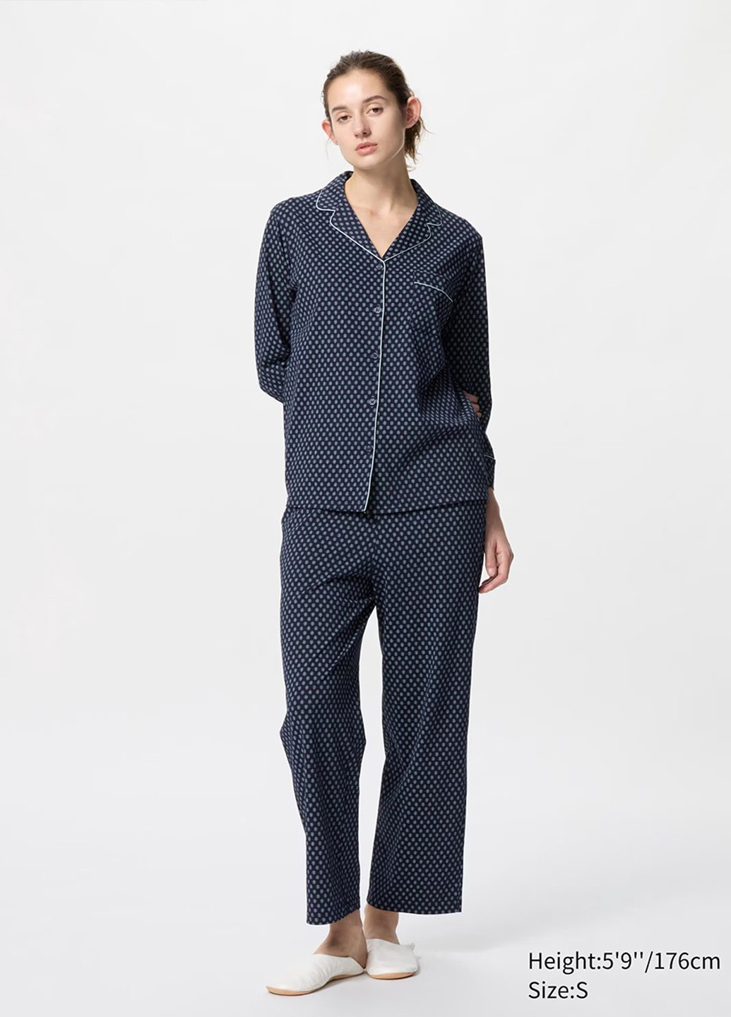 Синя всесезон піжама (сорочка, штани) сорочка + брюки Uniqlo