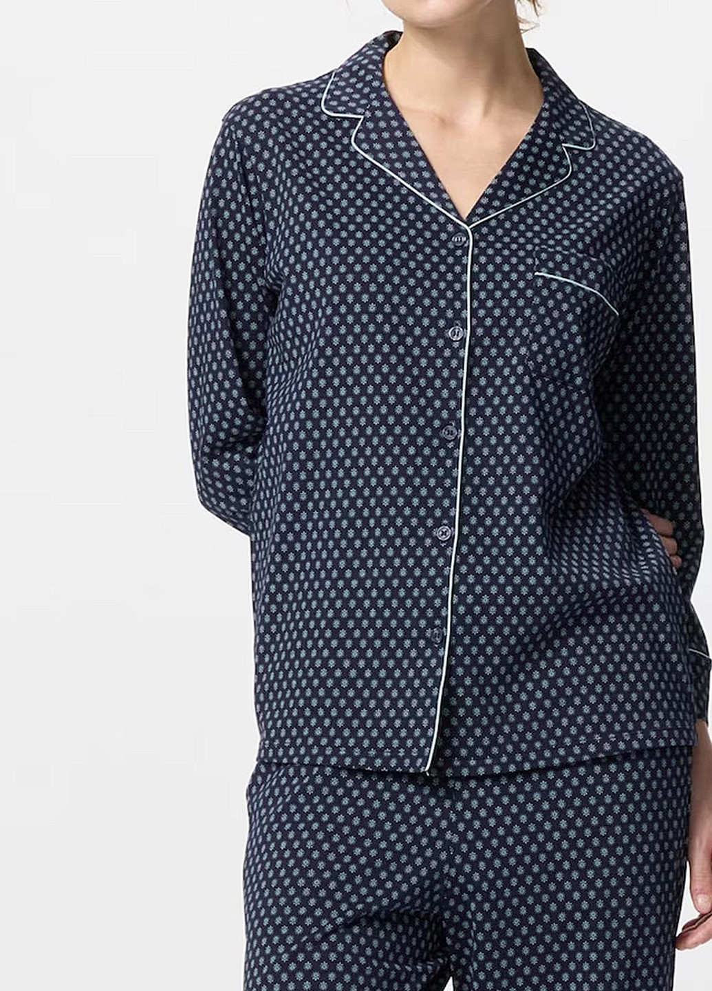 Синя всесезон піжама (сорочка, штани) сорочка + брюки Uniqlo