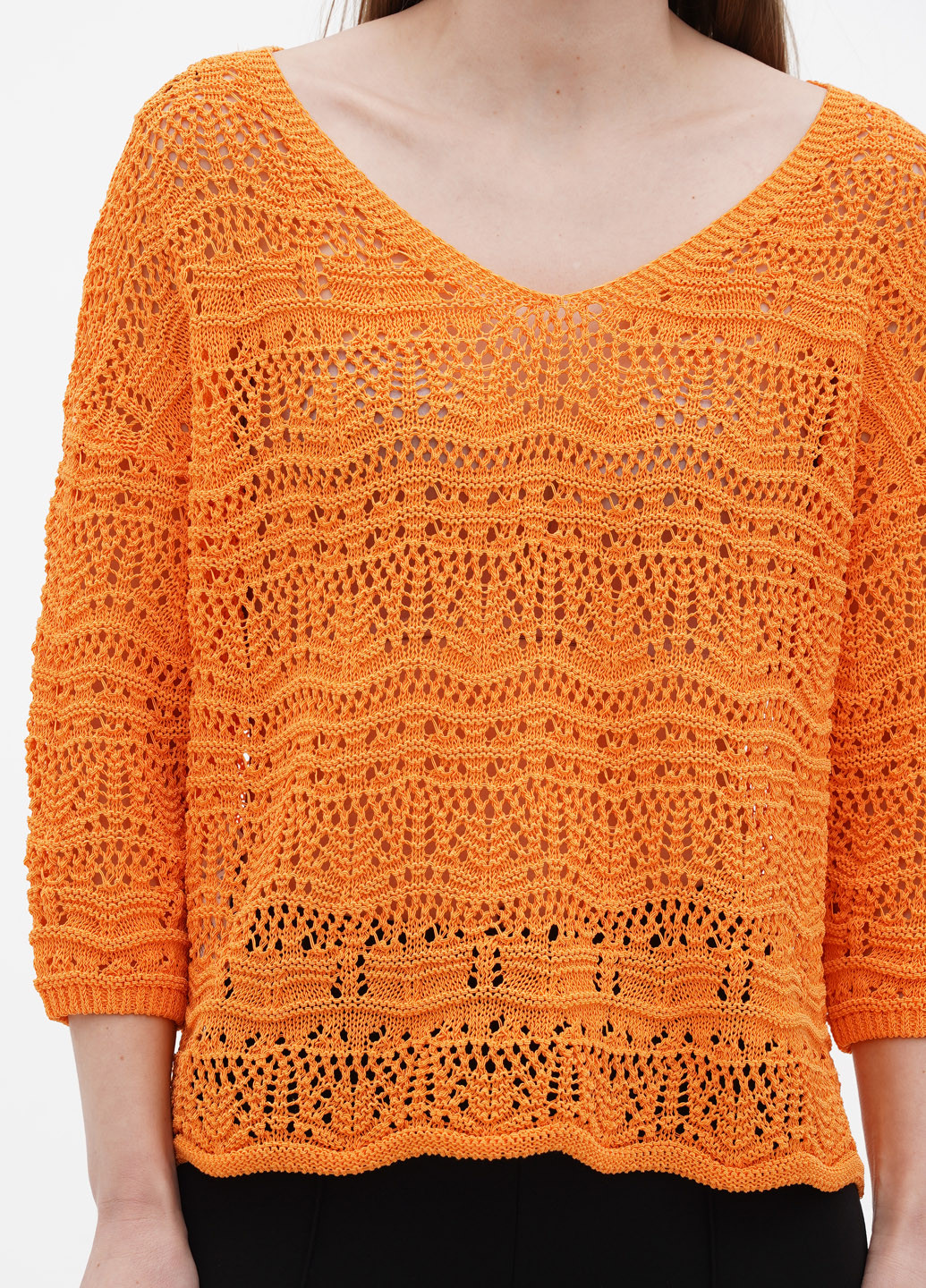 Помаранчевий літній пуловер пуловер Comma