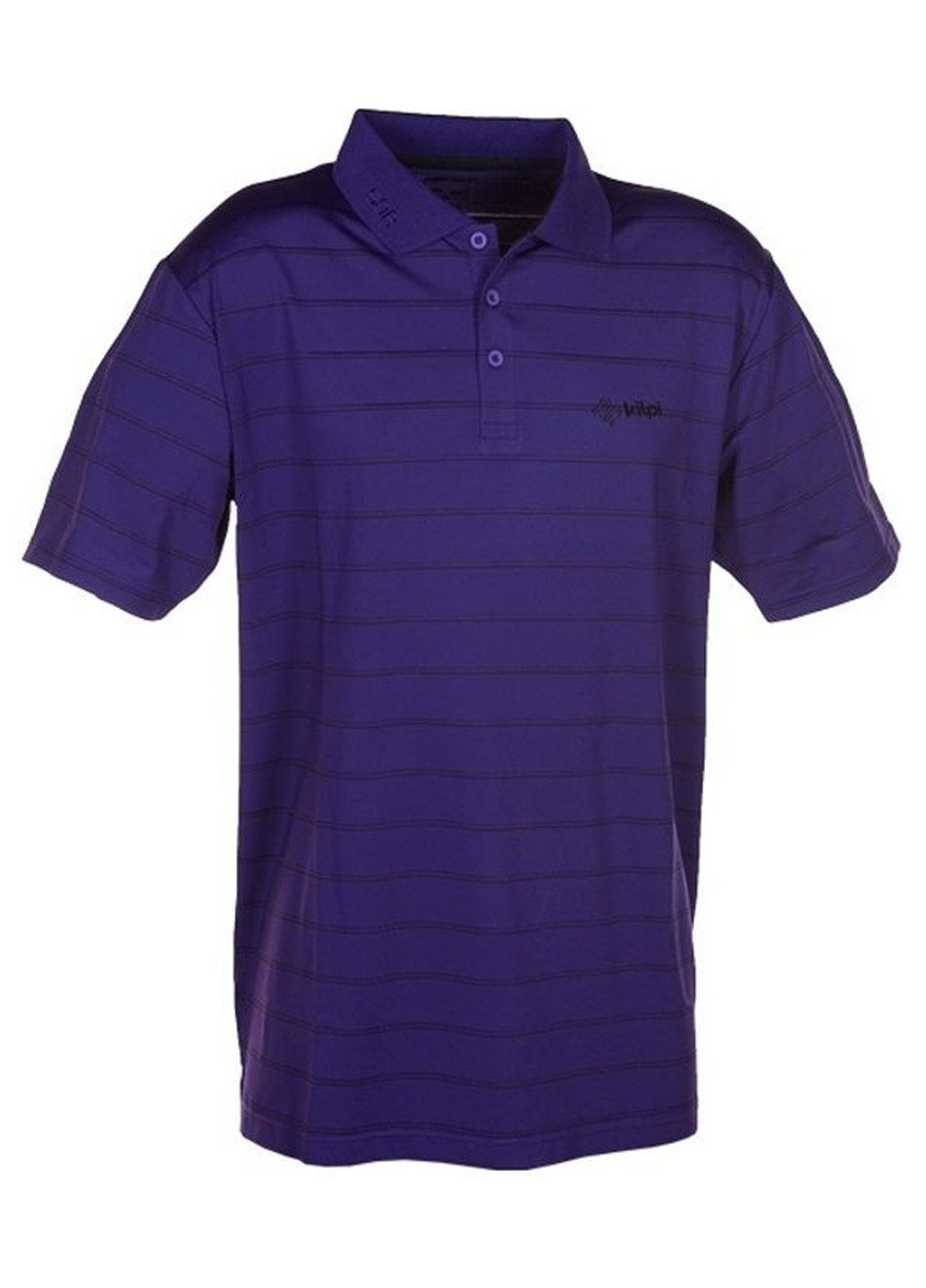 Фиолетовая футболка-поло для мужчин Kilpi в полоску