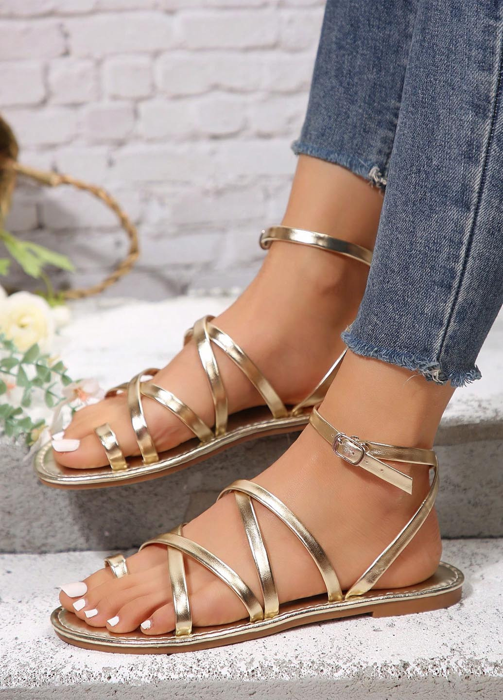 Кэжуал босоножки SHEIN на ремешке