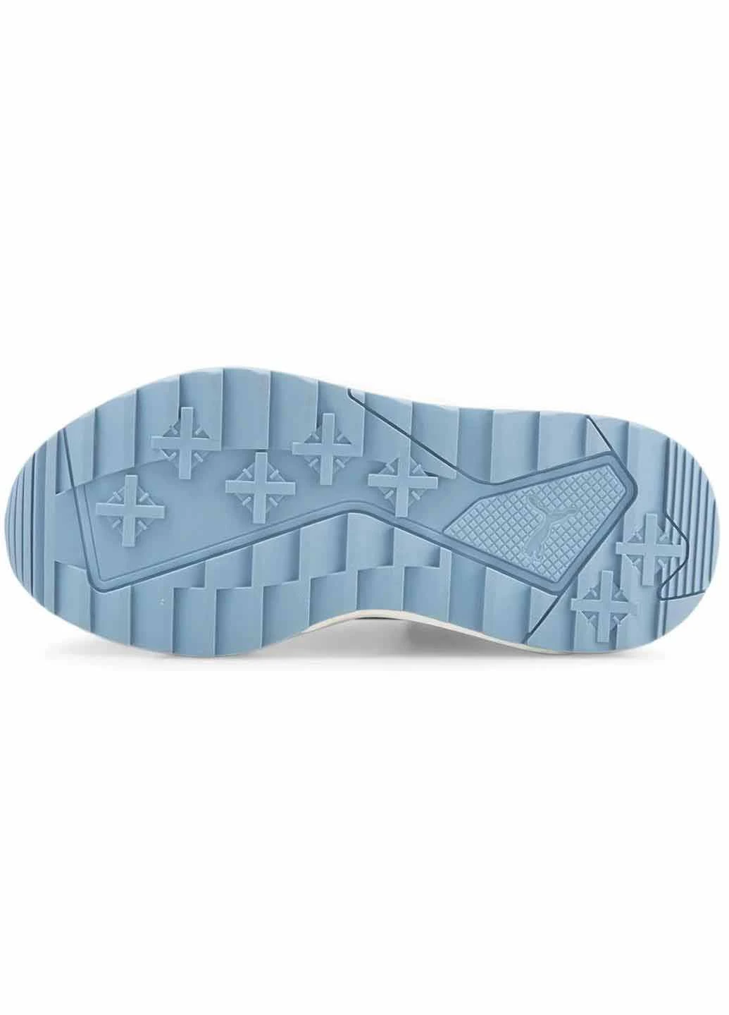 Осенние ботинки 388574-05 Puma с логотипом, с перфорацией, с белой подошвой из искусственной кожи