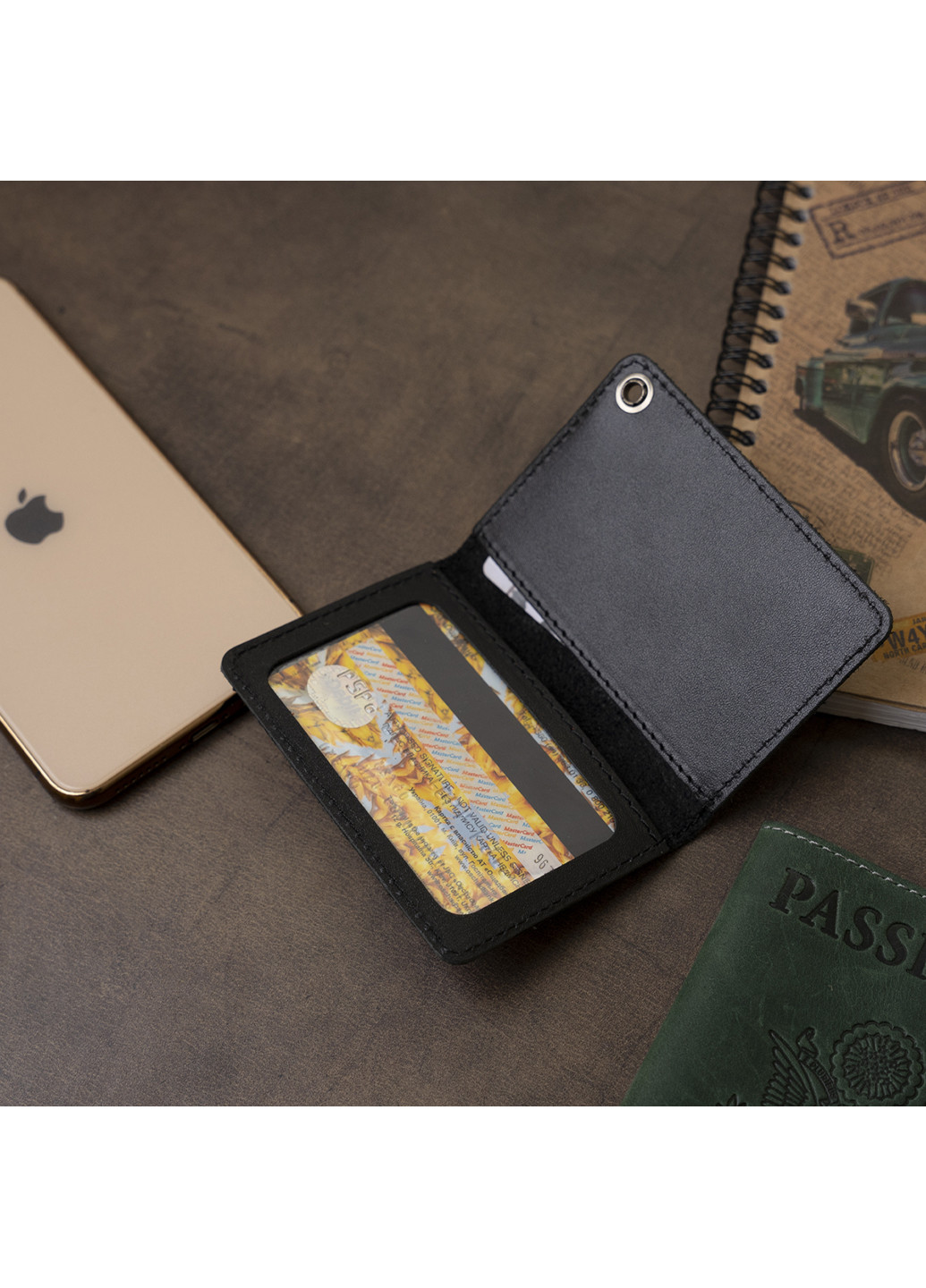 Кожаная обложка на водительские документы 10х7х0,5 см Shvigel (253490893)