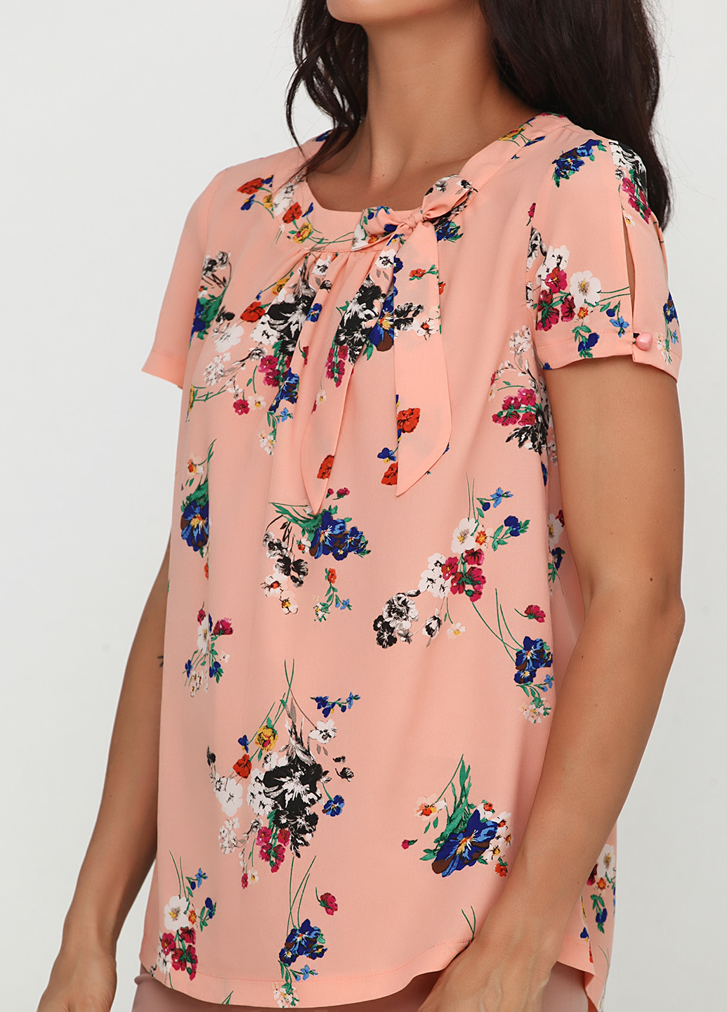 Персиковая летняя блуза Stefanie L
