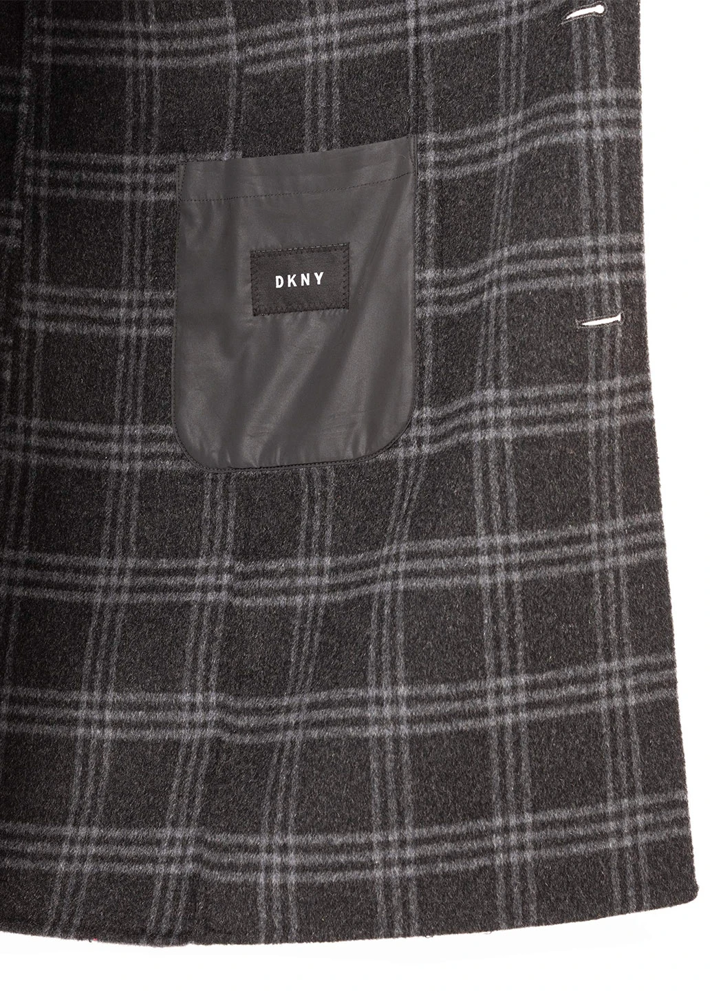 Сіре демісезонне Пальто однобортне DKNY