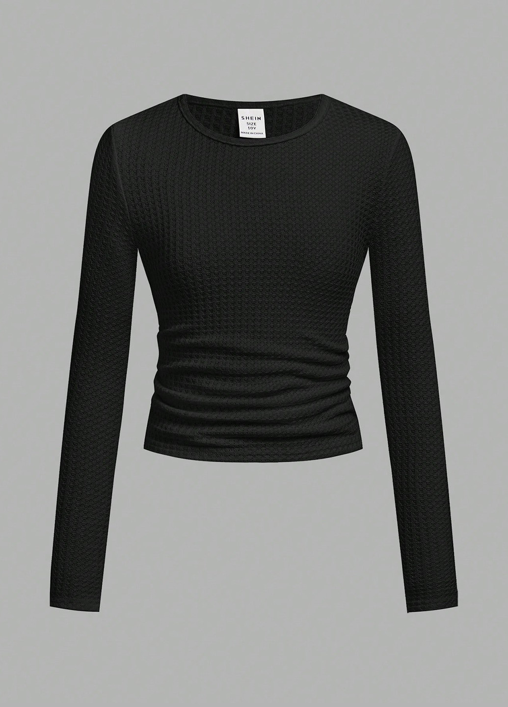 Разноцветный демисезонный кэжуал лонгслив SHEIN однотонный